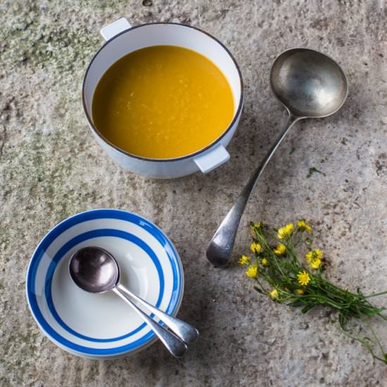 Leek & Sweet Potato Soup