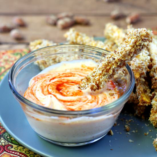 Almond Crusted Sweet Potato Fries