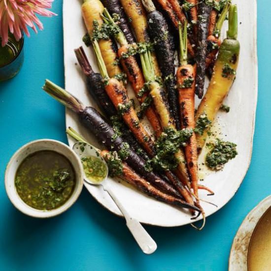 Charred Carrots With Herbs