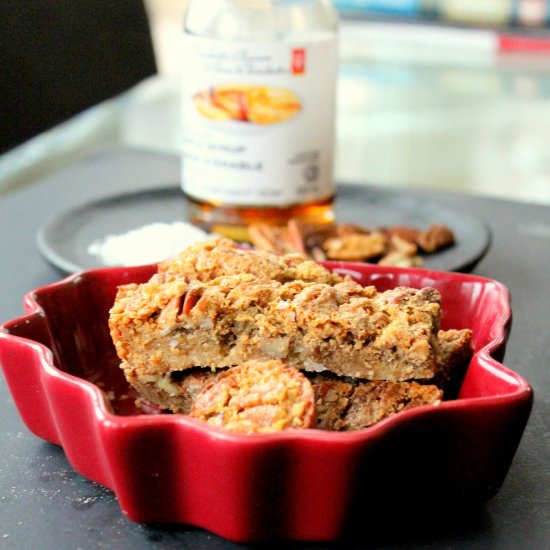 Salted Maple Pecan Bars