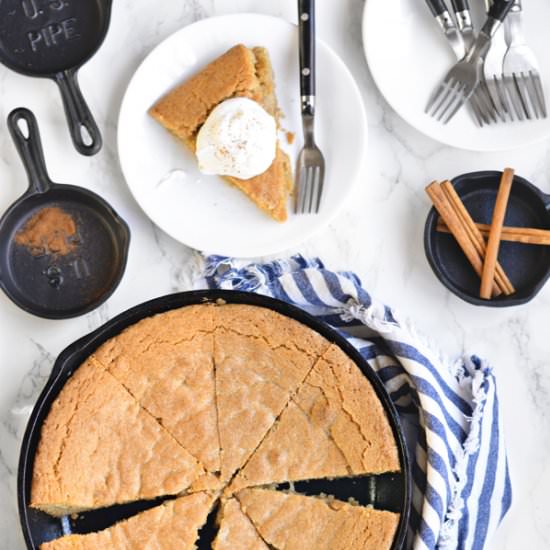 Snickerdoodle Skillet Cookie