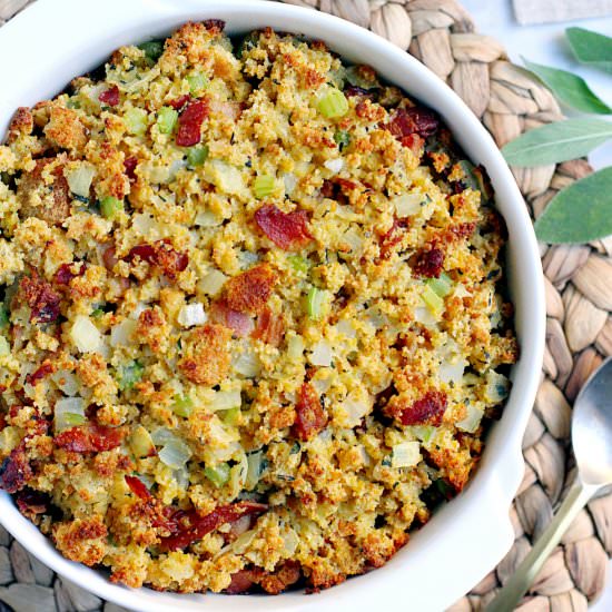 Herb and Bacon Cornbread Dressing