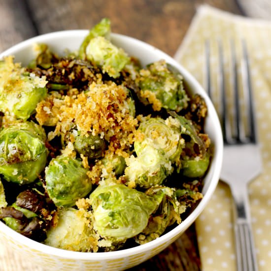 Roasted Parmesan Brussels Sprouts