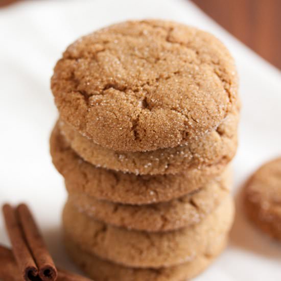 Soft Gingersnap Cookies