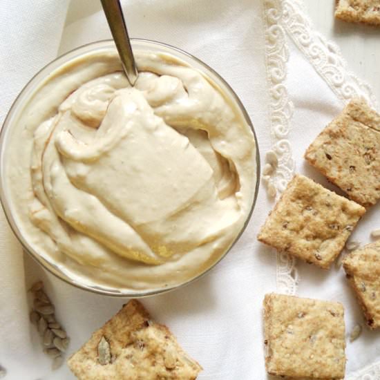 Silken Tofu Spread with Spelt Crack