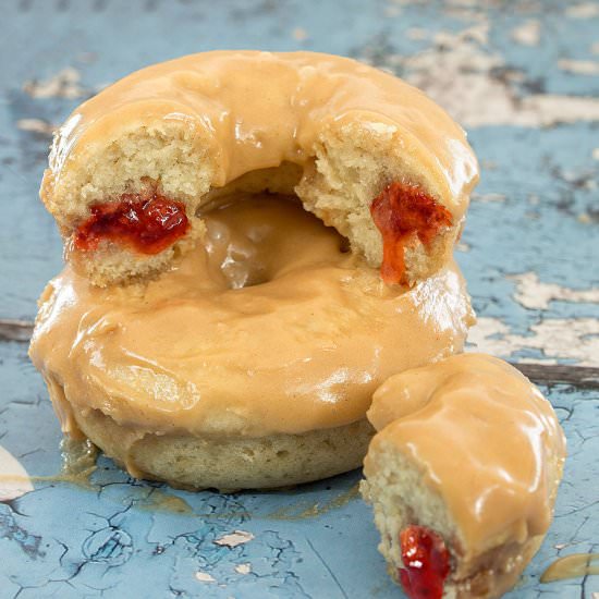 Peanut-Butter & Jelly Donuts