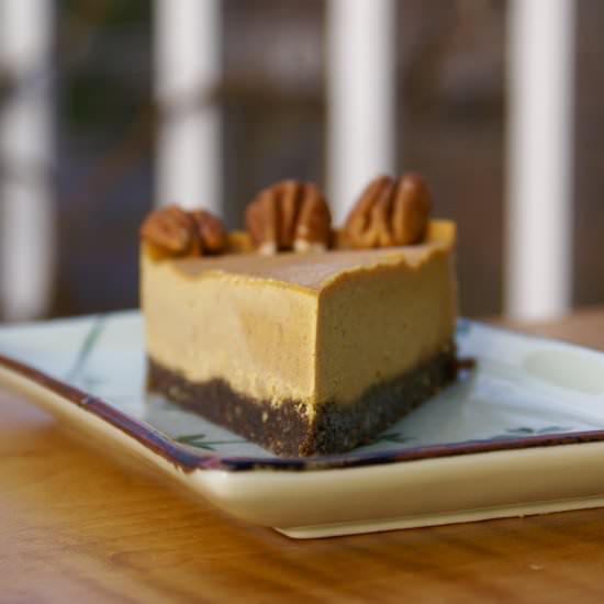 Raw Pumpkin Cheesecake