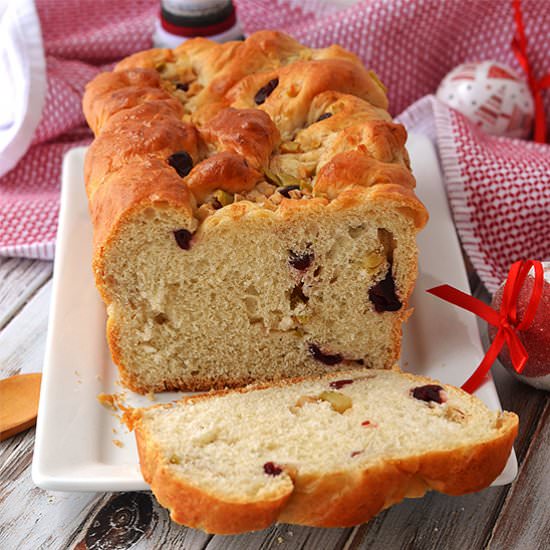 Cranberry, Apple and Cinnamon Bread