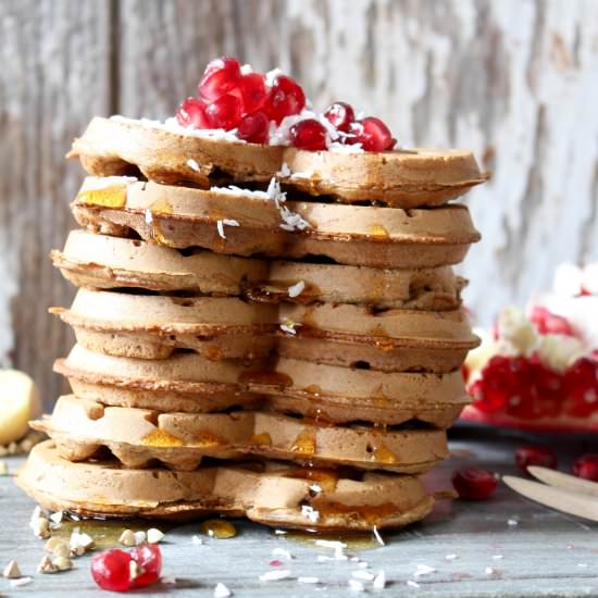 Gingerbread Buckwheat Waffles