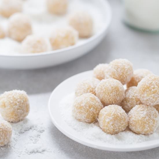 Almond Coconut Snowball Cookies