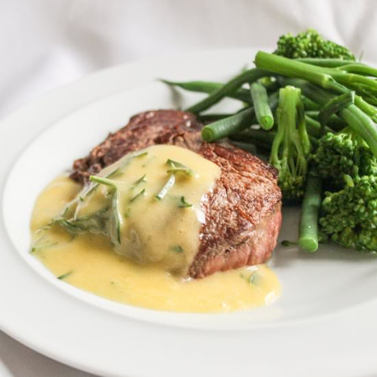 Steak with Bearnaise Sauce