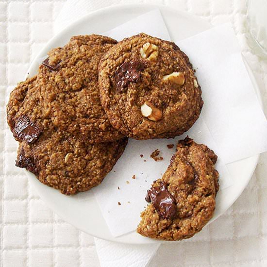 Vegan Chocolate Chip Cookies, GF