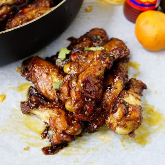 One Pot Sticky Chicken Wings