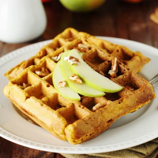 Pumpkin-Apple Waffles
