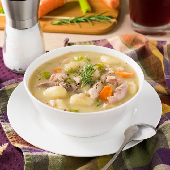 Creamy Turkey and Gnocchi Soup