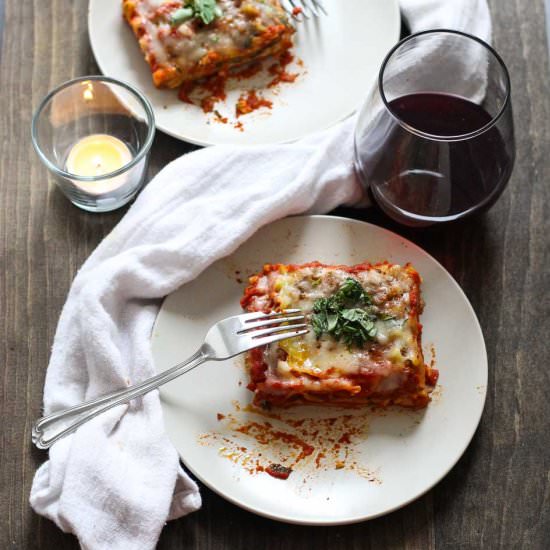 Homemade Lasagna with 3 Sauces