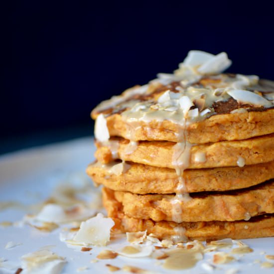 Maple Sweet Potato Pancakes