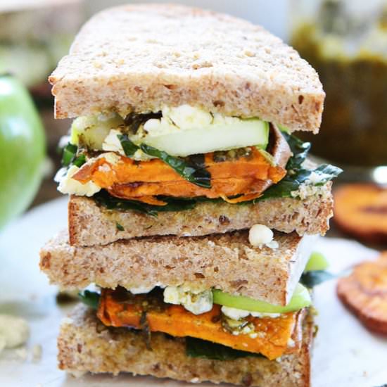 Roasted Sweet Potato Sandwich