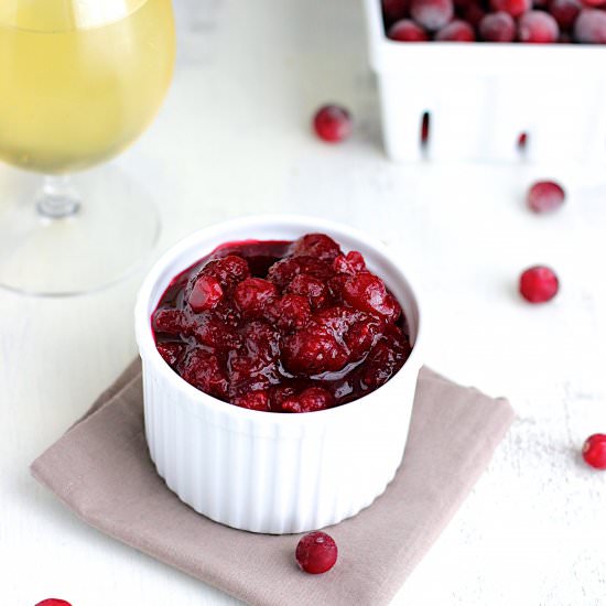 Hard Cider Cranberry Sauce