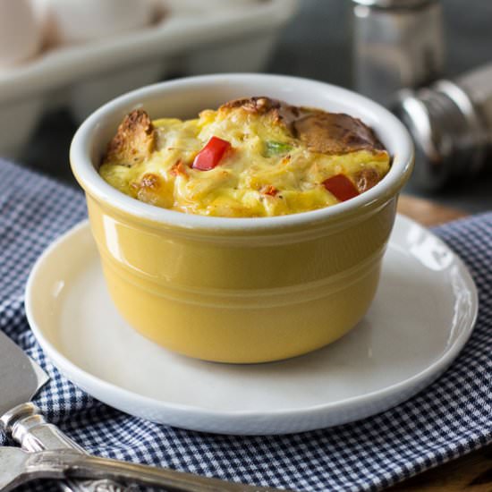 Mini Crabmeat Egg Casseroles