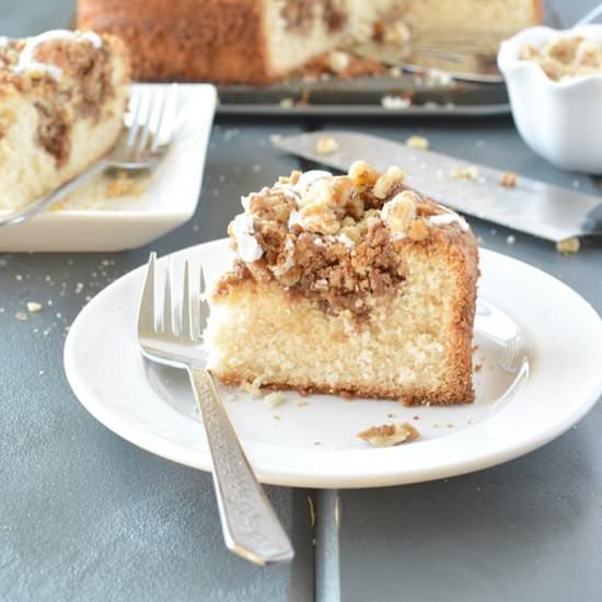 Walnut Crumble Coffee Cake
