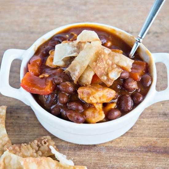 Asian BBQ Chicken Chili