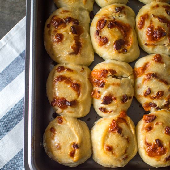 Chinese Sausage Cheese Buns