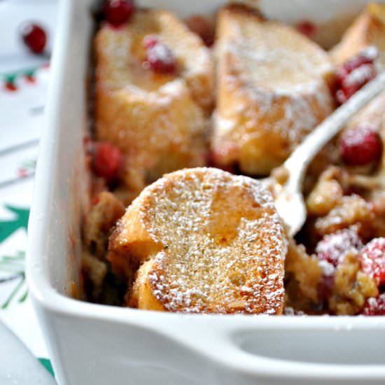Cranberry French Toast Casserole
