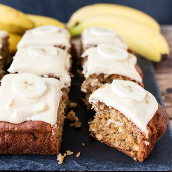 Banana Cake with Toffee Frosting