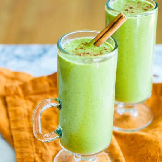 VEGAN PUMPKIN PIE GREEN SMOOTHIE