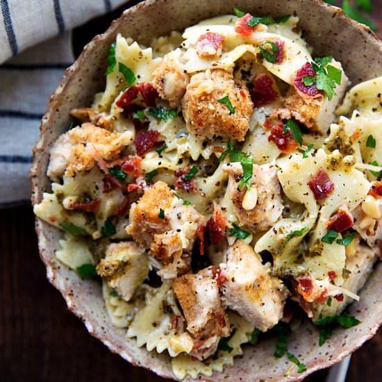 Baked Chicken Alfredo