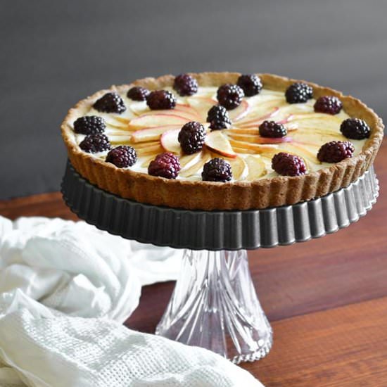 Apple-Blackberry Cheesecake Tart