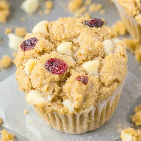 White Chocolate Cranberry Muffins