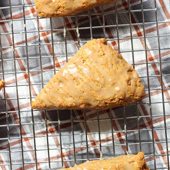 Pumpkin Maple Spelt Scones