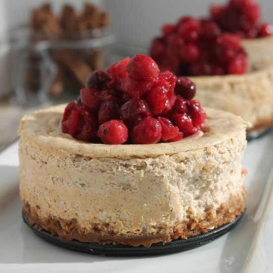 Spiced Cheesecake with Cranberries