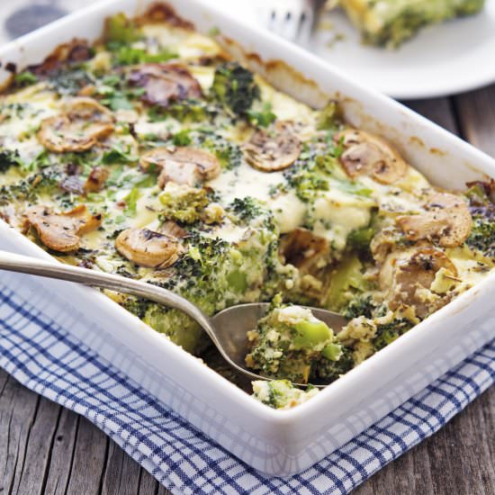 Broccoli and Mushroom Casserole