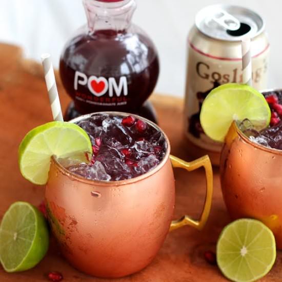 Pomegranate Moscow Mules