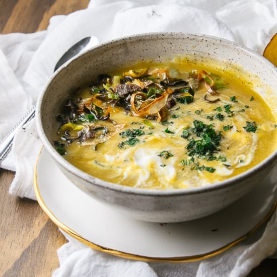 Roasted Delicata, Golden Beet Soup