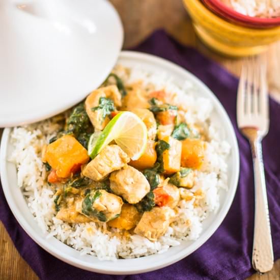 BUTTERNUT SQUASH CHICKEN CURRY