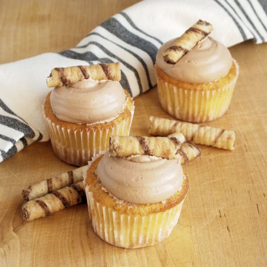 Hazelnut Chocolate Cupcakes