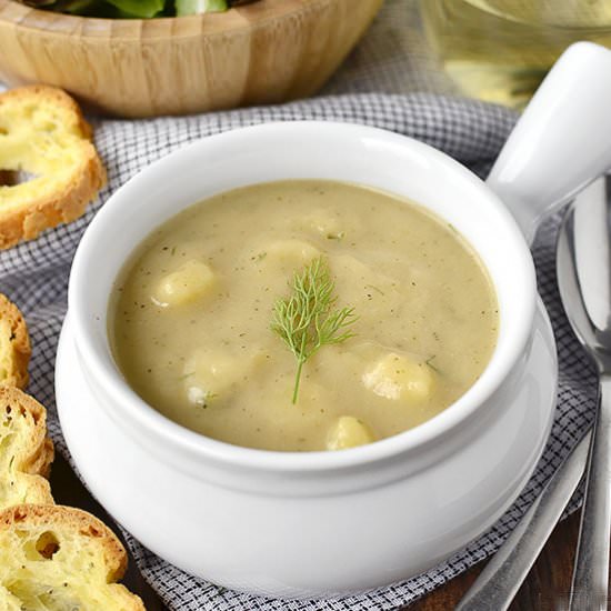 Roasted Cauliflower and Potato Soup