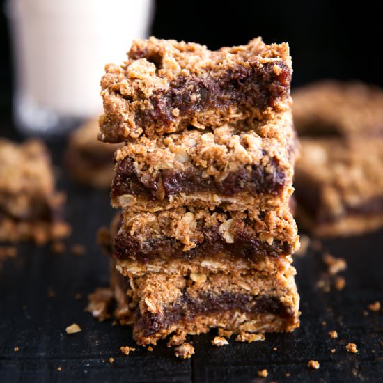 Chocolate Espresso Date Oat Bars