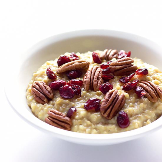 Holiday Nog Steel Cut Oatmeal