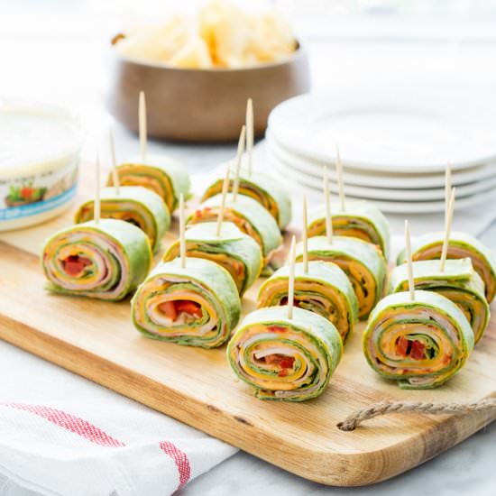 Roasted Red Pepper Pinwheels