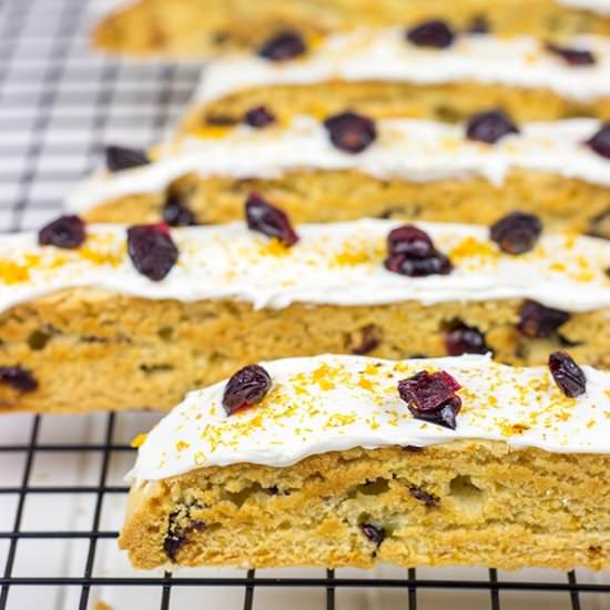 Cranberry Orange Biscotti
