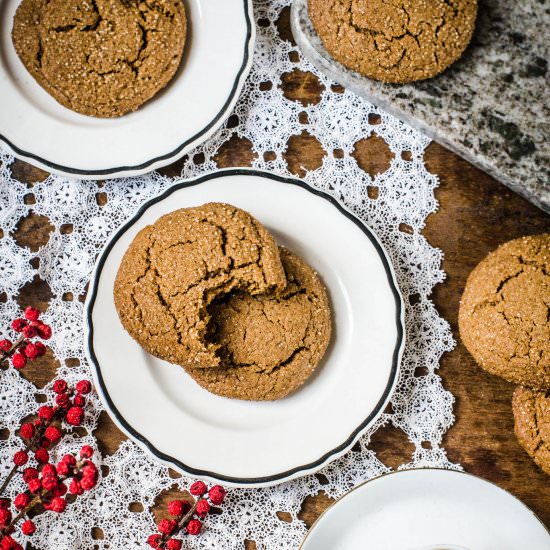 Chewy Ginger Molasses Cookies