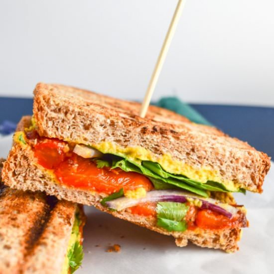 Tandoori Roasted Red Pepper Panini