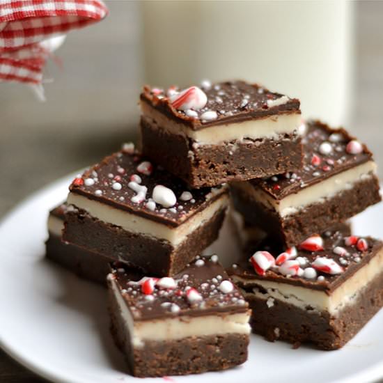 Mocha Peppermint 3-layer Brownies