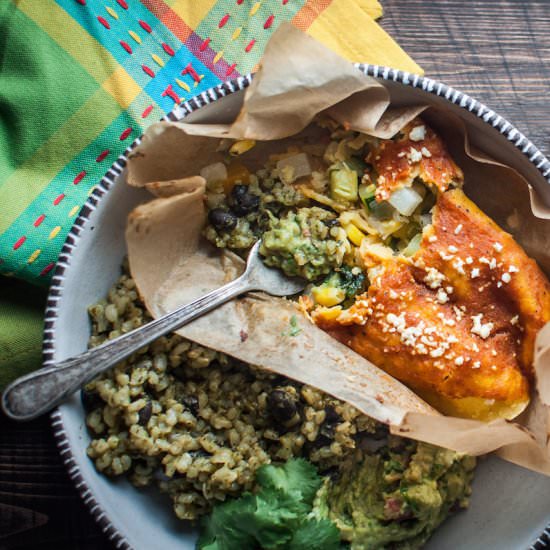 Fiesta Veggie Enchiladas