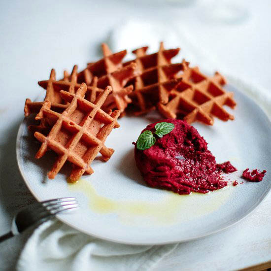 Beetroot Waffles